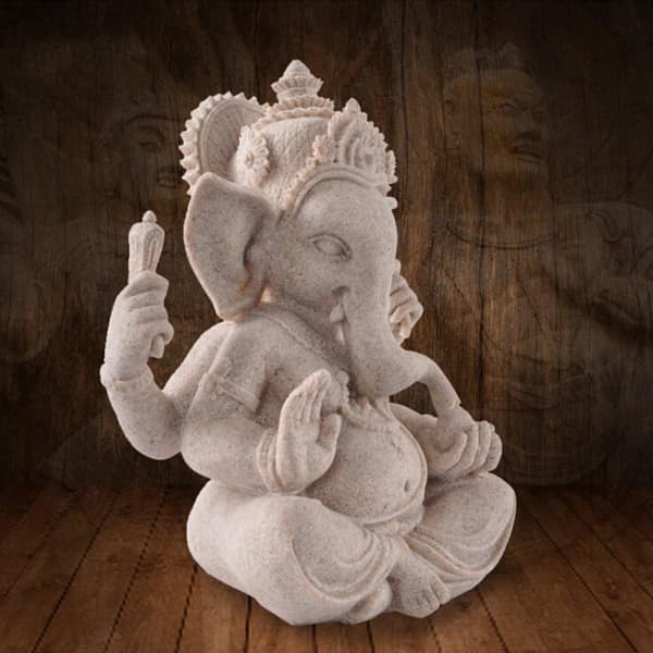 Handgjorda Buddhistiska Hantverk Buddhistisk Elefant Staty Dekoration