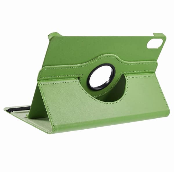 Roterande Ställ PU Läder+PC Tablet Fodral med Elastiskt Band för Honor Pad X8a/Pad X9 - Grön