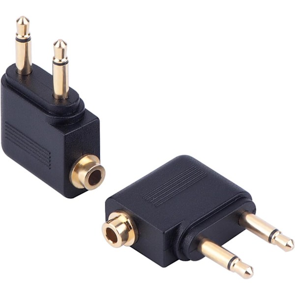 Flygplansadapter för hörlurar (3-pack, guldpläterad)