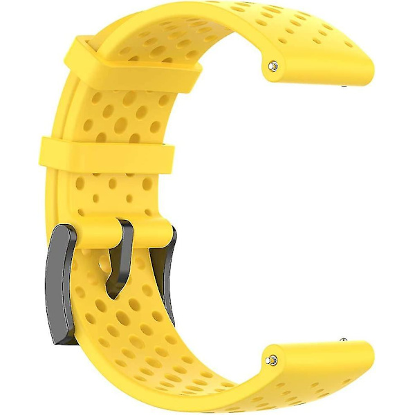 Nytt silikonarmband Sport armband för Suunto 9 & Suunto 7-Gul L(24mm)