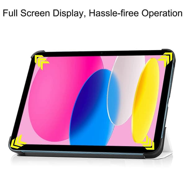 Fodral för iPad (2025)/10.9 (2022) Anti-Drop Läderställ Tabletskydd