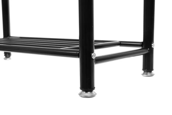 Naulakko kenkähyllyllä / Vaateteline - 190 cm black