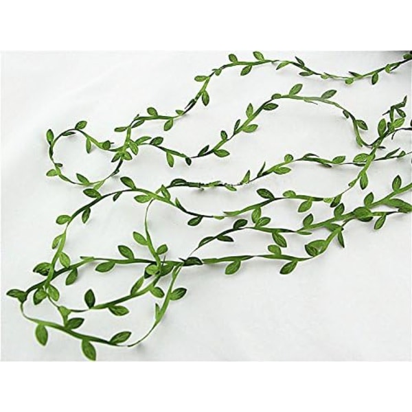 84 jaardia oliivipuun lehtien reunusnauha DIY-askartelukoristeluun Green 84 Yards
