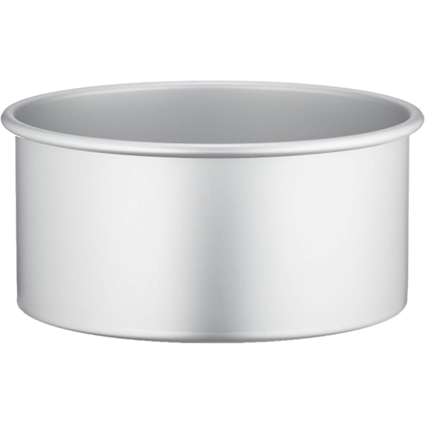 2 stk. Professionelle ANODISEREDE Aluminiumsforme Runde Ø CM 20 X 10 H/Runde Ø CM 15 X 10 H, Metal, Sølv
