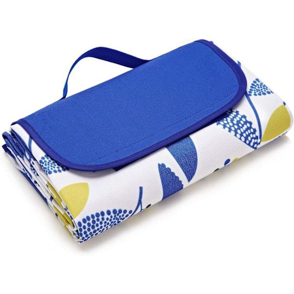 Vattentät picknickfilt, sandtät strandmatta, bärbar resefilt, picknick utomhus