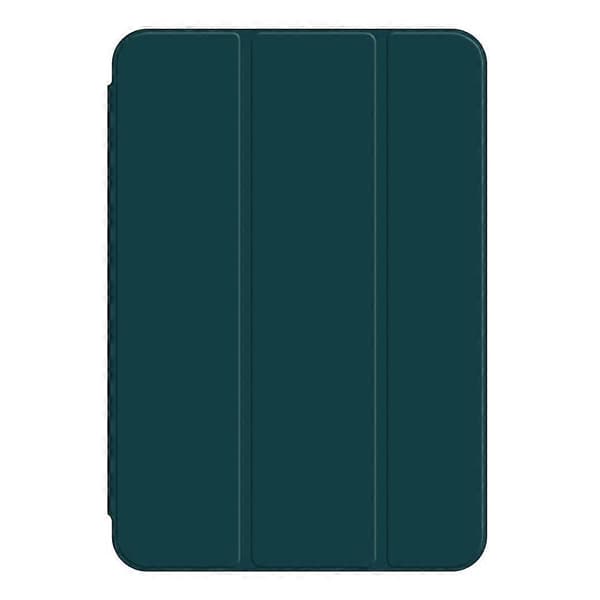 For iPad mini (2024) Deksel Magnetisk Feste PU Lær Tri-fold Stativ Støtsikkert Deksel - Grønn