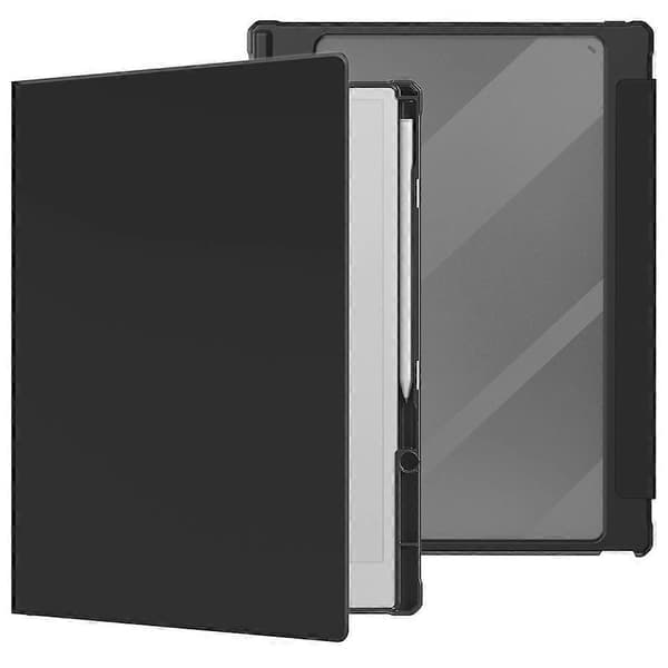 Til ReMarkable Paper Pro Etui Akryl Læder Tablet Cover med Pen Holder Auto Væk/Sov - Sort