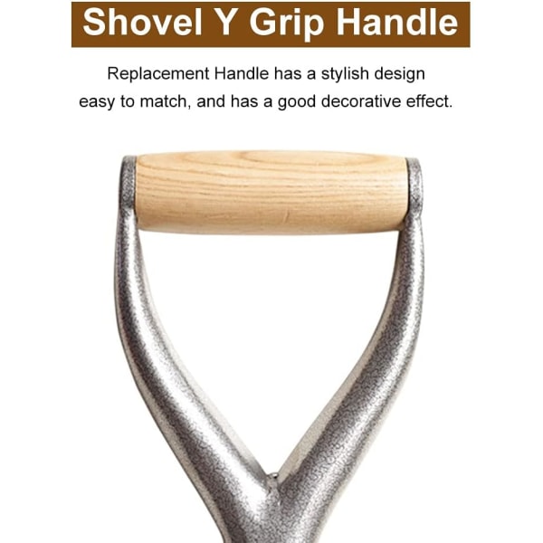 31mm indre diameter jern spade håndtak spade D/Y grep håndtak god håndbeskyttelse hage solid jern tilbehør hageverktøy for snøskuffe verktøy