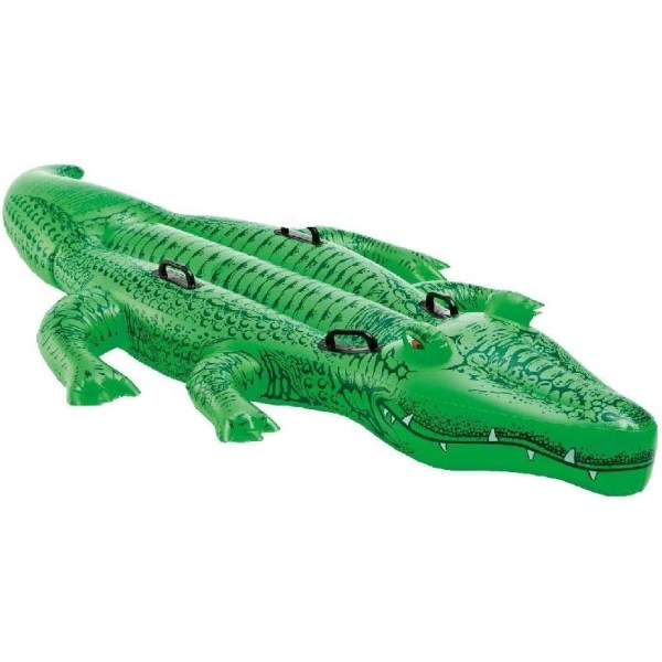 Jätte krokodil uppblåsbar, 203*114cm, lämplig för barn över 3 år