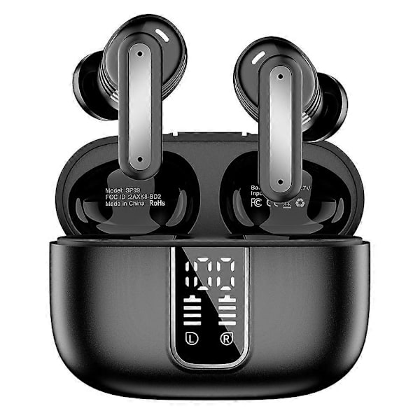 Typ A SP99 Trådlöst Headset Med Digital Display Bluetooth Hörlurar ANC ENC Brusreducering