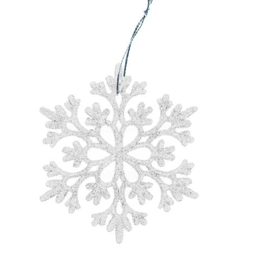 Julgranskulor Snöflingor - 12 st