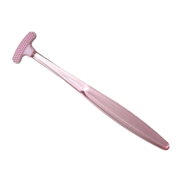 Tungskrapa Rengöring Mild Tungborste för munvård (rosa)