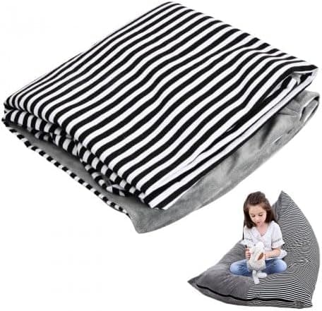 Sittpufföverdrag, sittpuffar med fyllning set 2