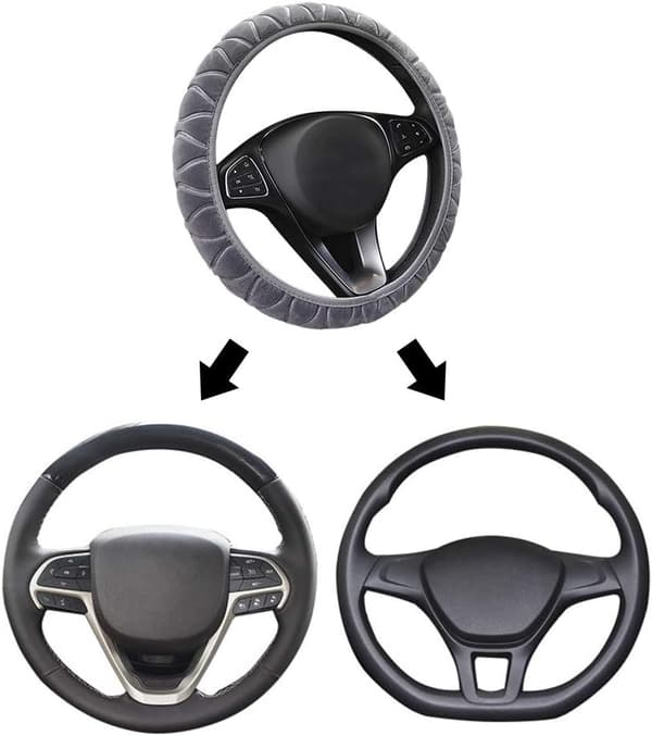 Antislip plysch rattmuff för värme; rattmuff för stretch universell typ