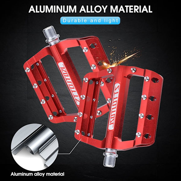 Letvægts MTB-pedaler, Aluminiumscykelpedaler, Universal Anti-Slip Pedal, til MTB-cykel
