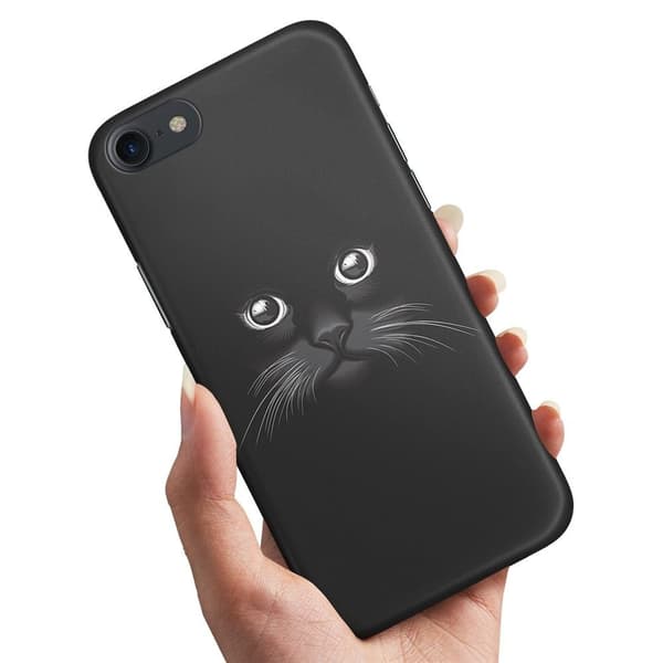 Kotelo / Matkapuhelinkotelo iPhone 6 / 6s:lle - Musta kissa