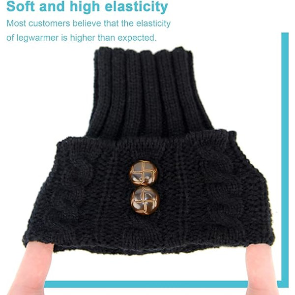 Leg Warmers for Women Long Crochet Knitted Boot Cuffs Warm Comfy