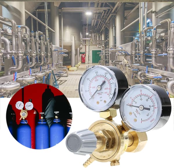 Tryckregulator för Argon/CO2 skyddsgas för MIG/MAG WIG svetsstation