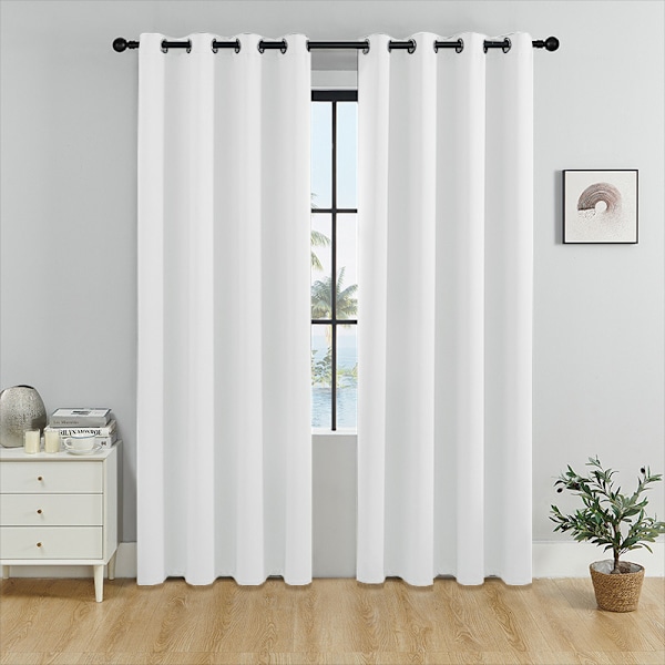 Blackout Soverom Gardin 1 Stykke 140x244 CM Termiske Gardiner,Isolasjon Stuegardiner,med Øyeblikk 137*102CM