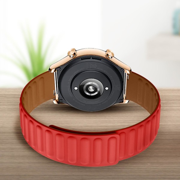Rem för Honor Magic Watch / Watch GS3 Flexibelt magnetiskt fäste Röd
