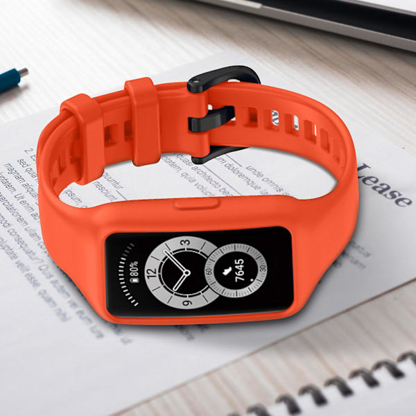 Kompatibel med Huawei Band 7 / 6 Pro / Honor Band 6 Rem - Fleksibel Silikone Orange