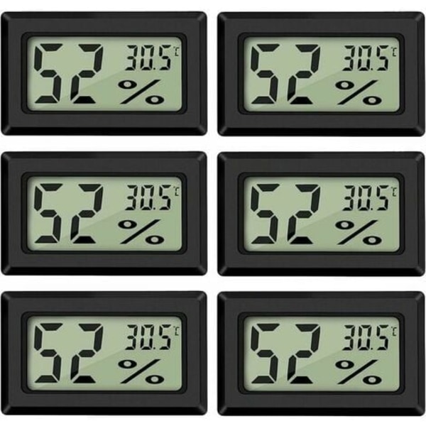 Mini digital LCD-termometer hygrometer temperatur fuktighet -50-70℃ 20%-99% Rh bärbar termometer termo för kontor inkubatorer reptiler