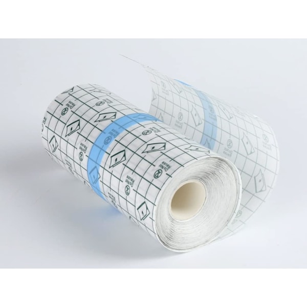 Genomskinlig vattentät självhäftande bandagetejp, stretchadhesiv bandageplåster. Klart andra hudskydd (6 tum x 1 yard)
