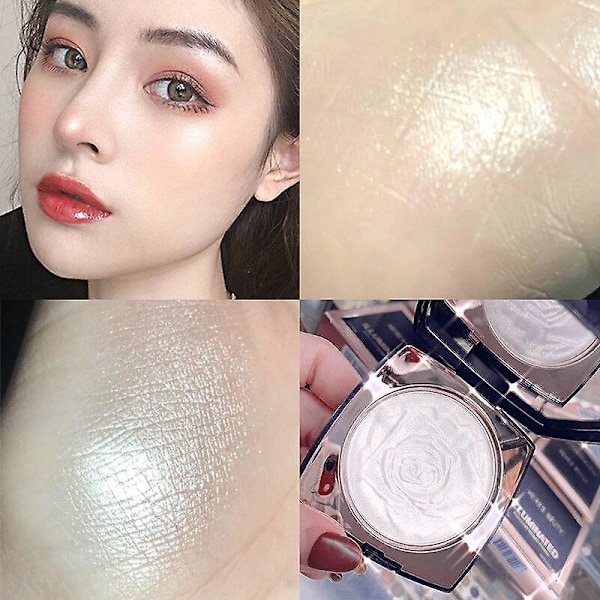 Shimmer Highlighter Pudder Palette Ansigtskontur Makeup Highlight | Bronzere & Highlighters
