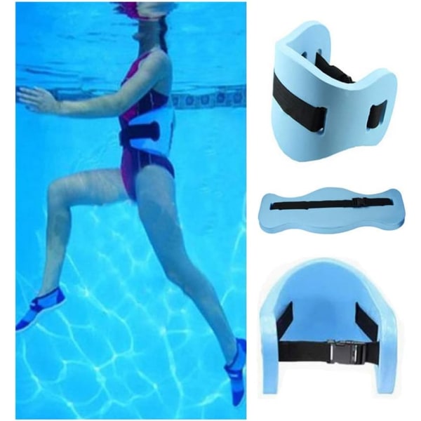 Simningsflytband - Vattenaerobicsövningsbälte - Aqua Fitness Skumflotationshjälpmedel - Blå