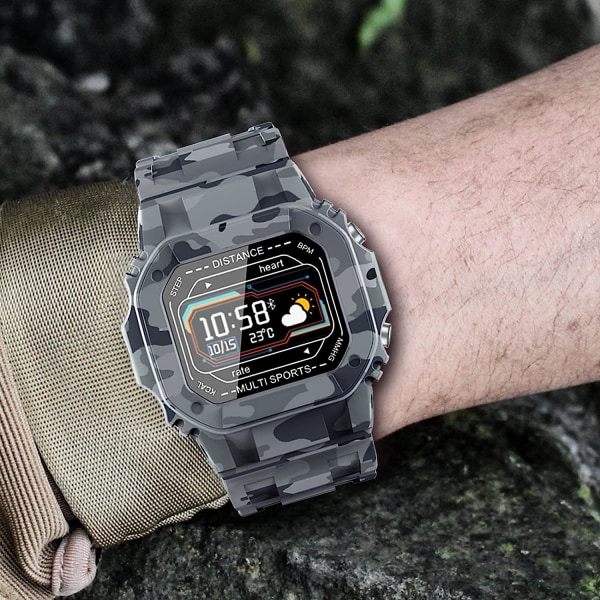 Smart Watch Touching IP67 Vandtæt, Sundhedsovervågning til Puls, Blodilt, Søvn