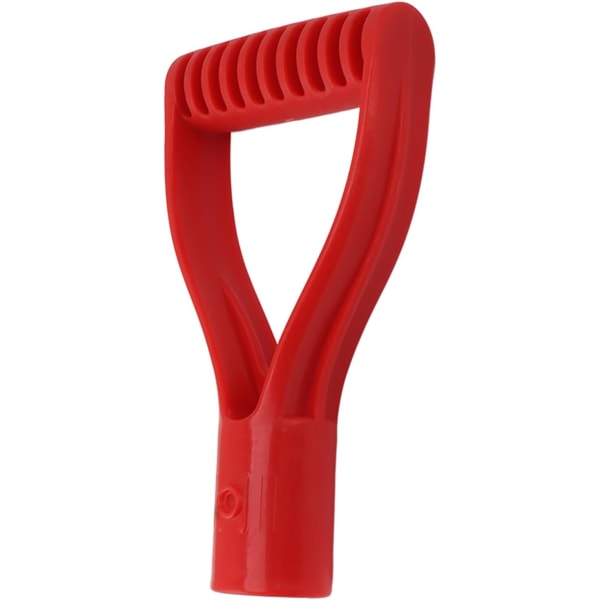 Spadhandtag Plast, 32 mm innerdiameter D Grip Handtag Spade Handtag Byte av snöskyffel Grävningsverktyg (röd)