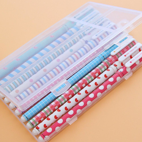 10 stk. søde farvepenne til kvinder Toshine farverige gelpenne flerfarvede penne til Bullet Journal-skrivning Roller Ball Fine Point-penne A Multicolored