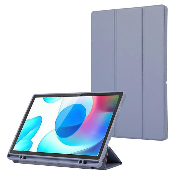 Til Samsung Galaxy Tab A9+ Etui Tri-fold Stand PU Læder Tablet Cover med Penholder