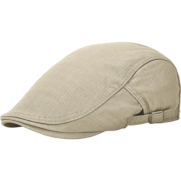 Hatt for menn, vintage flat cap, Gatsby, Ivy, irsk newsboy, jakthatt, cabbie, justerbar, bomull, pustende, Peaky cap, beret, sommerhatter