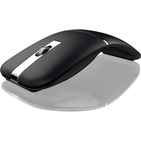Trådlös mus Uppladdningsbar Mute Lämplig för resor Sladdlös Bluetooth bärbar mus som kan fällas Ultratunn