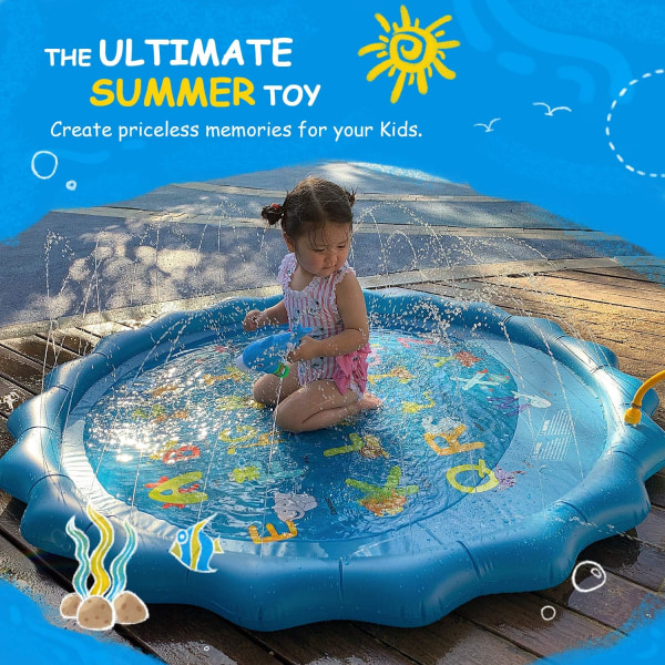 Uppblåsbar barnbassäng Ocean Ball Pool 3 ringcyklar pool, 170 cm barnbassäng