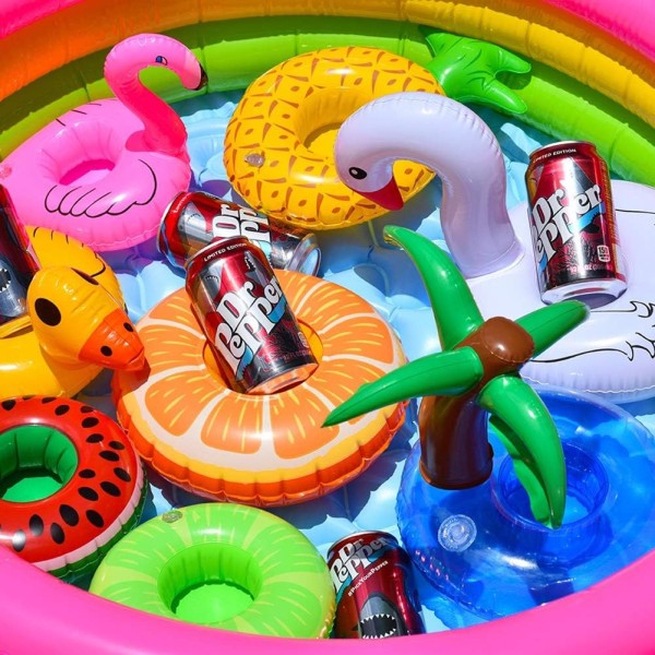 Uppblåsbar dryckeshållare 3-pack Drink Pool Floats Mugghållare