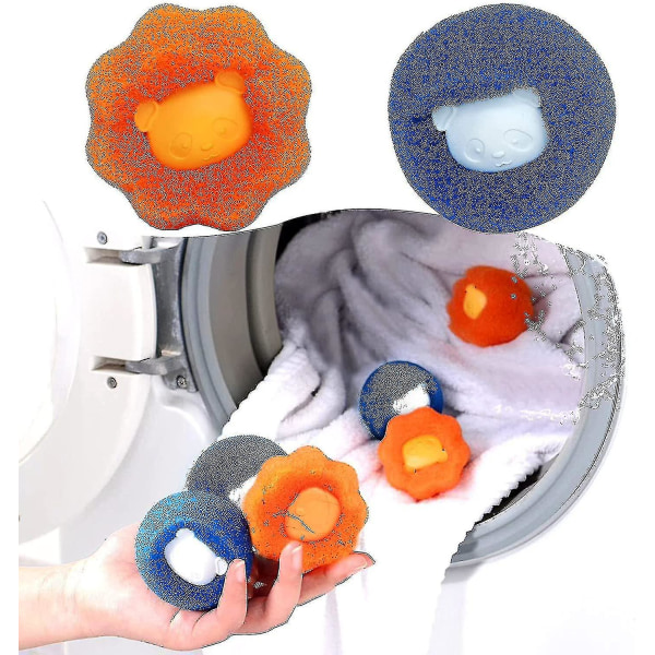 Hårborttagningsboll för tvättmaskin, tvättmaskin för hårborttagning med svamp, hårfångare för tvättmaskin, absorberar djurhår och tvättmaskin