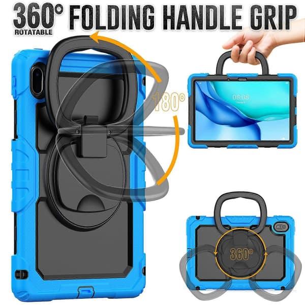 For Huawei MatePad SE 11 Deksel Ring Stativ PC+Silikon Støtsikkert Tablet Cover