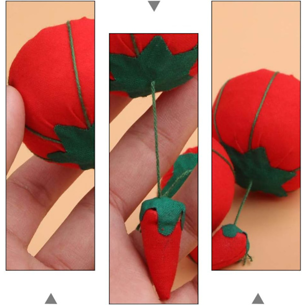 10 kappaletta tomaatti-neulamatto ompeluneulamatto kangasneulapidike DIY käsintehty risti räätälin työkalut 5cm