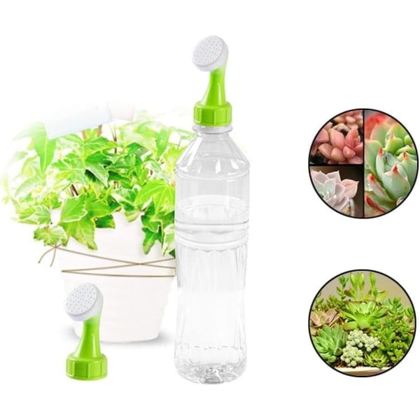 5 st minivattenkanna, rosmunstycken för vattning på flaska, återanvändbara plastflaskkapslar, vattenspridare, för bevattningsverktyg för växthushus inomhus
