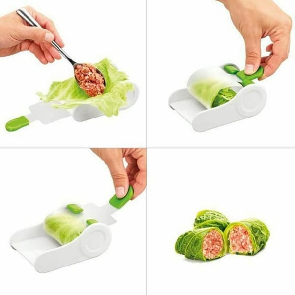 Kreativt gör-det-själv grönsakskött rullande fyllda kålblad Sushi Maker köksredskap, flerfärgad