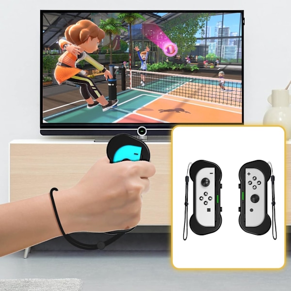 12 i 1 Switch Sports tillbehör - Familjefestpaket Speltillbehör Set Kit för Nintendo Switch och OLED Sports Games