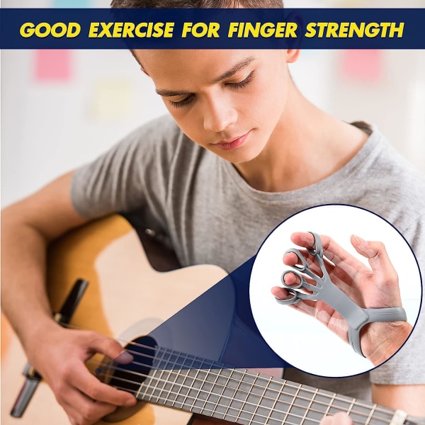 6-pack Styrketräning Grip Förstärkare Finger Stretcher Underarm Träning Hand Styrke Grep Exerciser Finger Stretcher