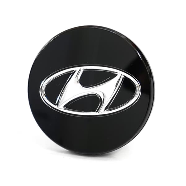 Hyundai centrumkåpor / hjulnav bilmärke - 4-pack 60mm - Black