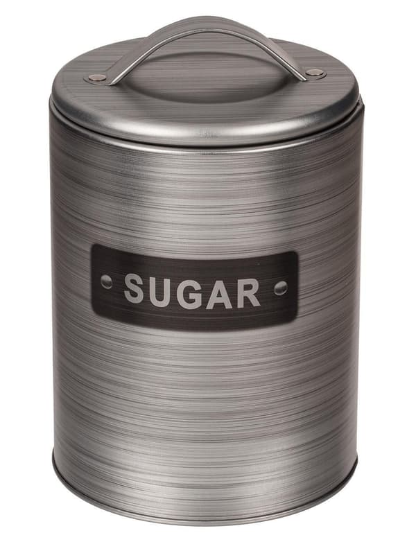 Rund metallboks Sugar