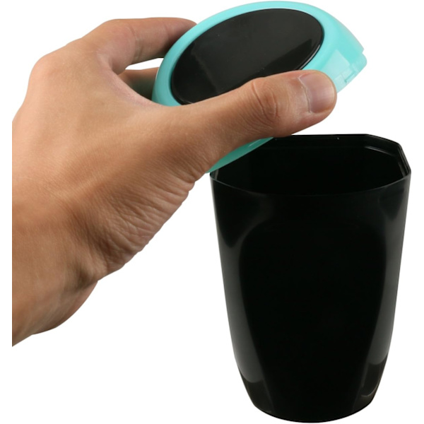 Mini-auton roskakori Muovijäteastia 16x8CM Roskakori Säilytysastia Auton sisätiloihin/toimistoon/kotiin (Sininen-Mini roskakori)