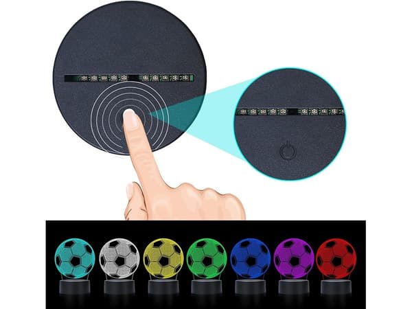 Nattlys Fotball / Bordlampe - RGB