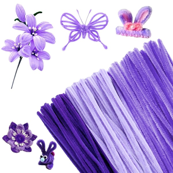 300 kpl putsauslankaa, 3 erilaista keltaista putsauslankaa taivutettavaa pehmeää käsityölankaa 30 cm putsauslankaa chenille-lankaa DIY-projekteihin ja käsityökoristeluun Set 4
