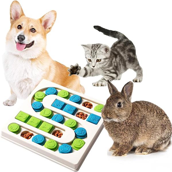 <25 Hål> Smart Paws Interaktiva Husdjur Pussel Leksaker, Nivå 3 Hund Långsam Matare, Hund Pussel Matare, Kanin Leksak